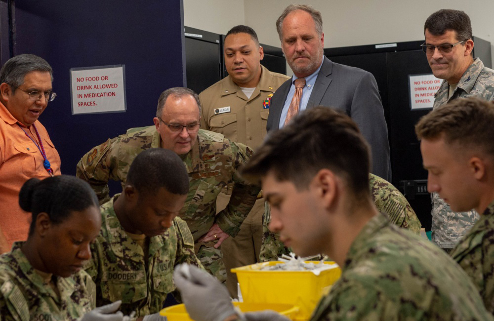 military officials in treatment facility