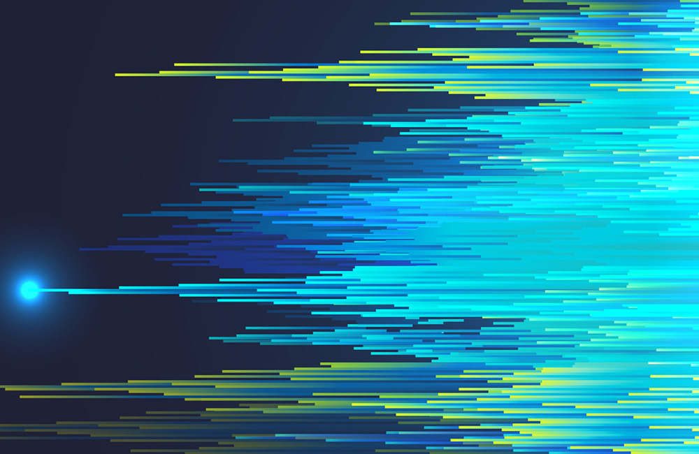 Pixel rain fall abstract background
