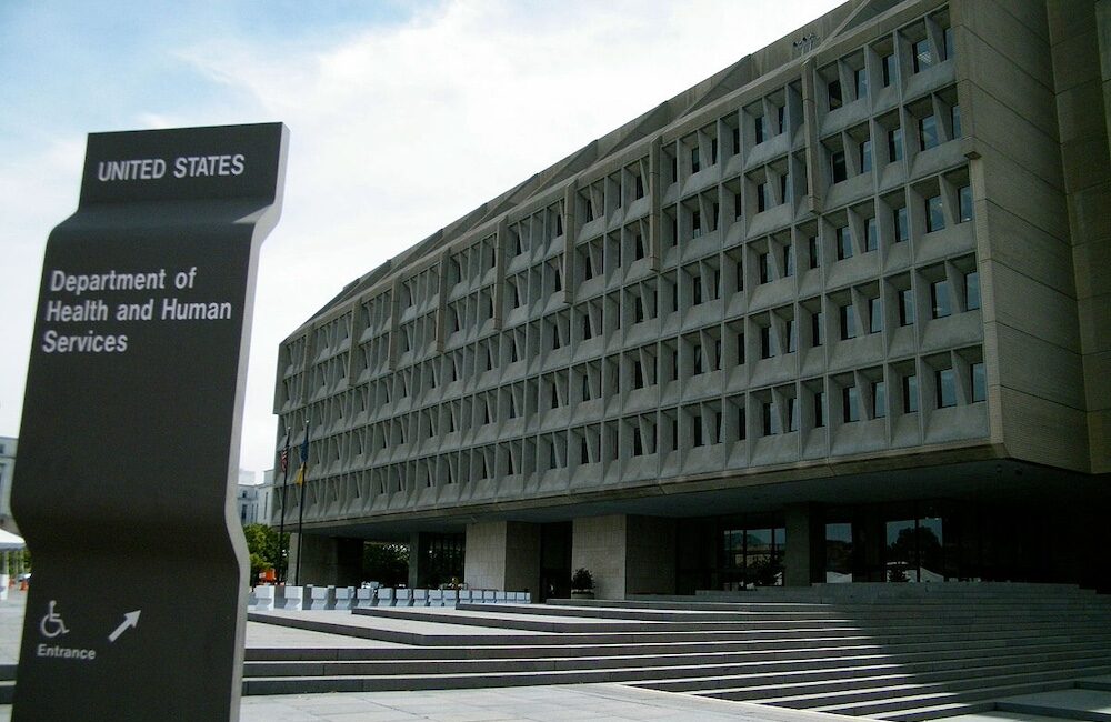 The Department of Health and Human Services building in Washington, D.C.