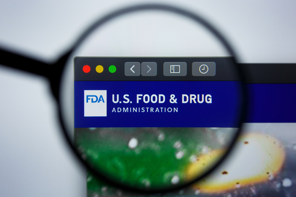 web page on FDA website