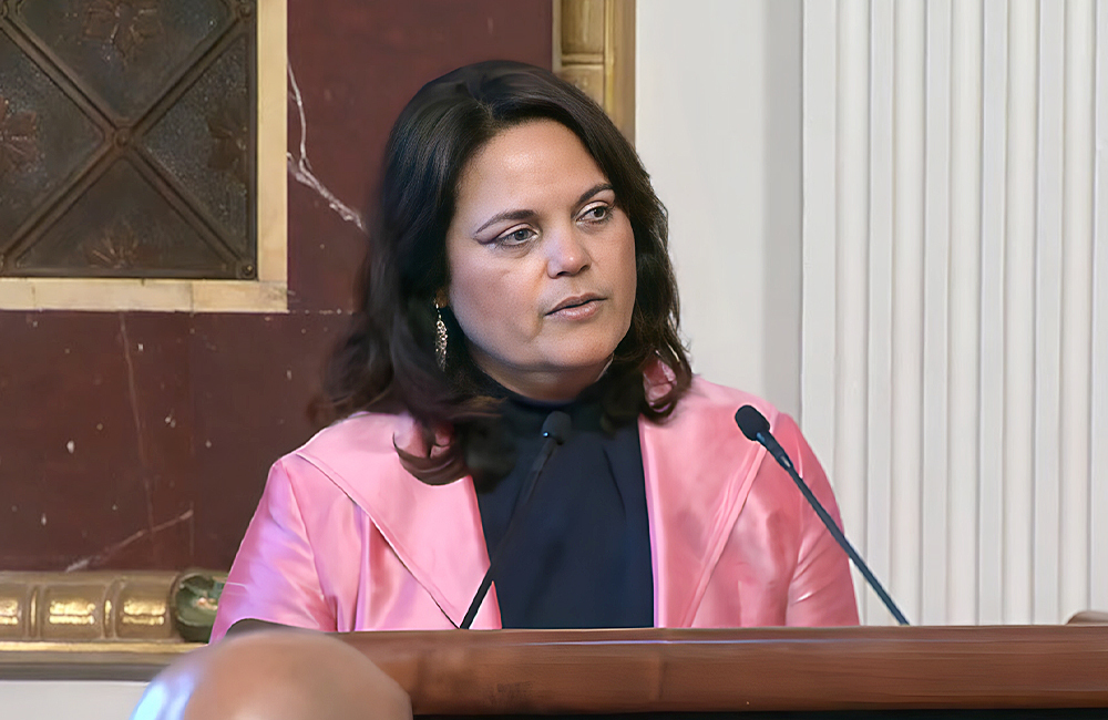 OMB Deputy Director Nani Coloretti speaks during the announcement at the White House on Thursday.