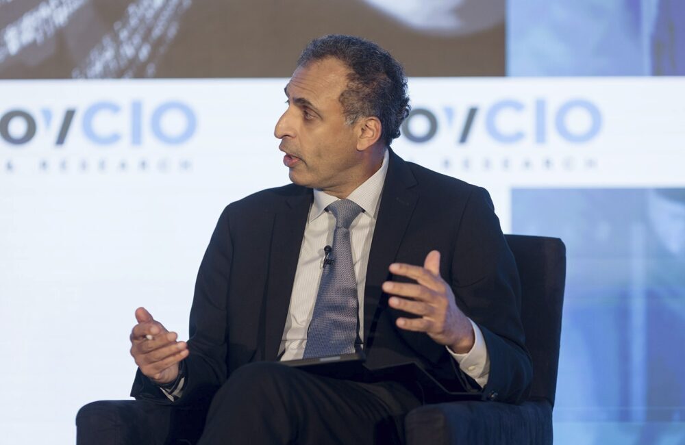 Avinash Shanbhag, associate deputy and executive director at the Office of Standards, Certification and Analysis for the Assistant Secretary for Technology Policy, speaks at GovCIO Media & Research's 2025 Health IT Summit on Sept. 23, 2025, in Rockville, Maryland.