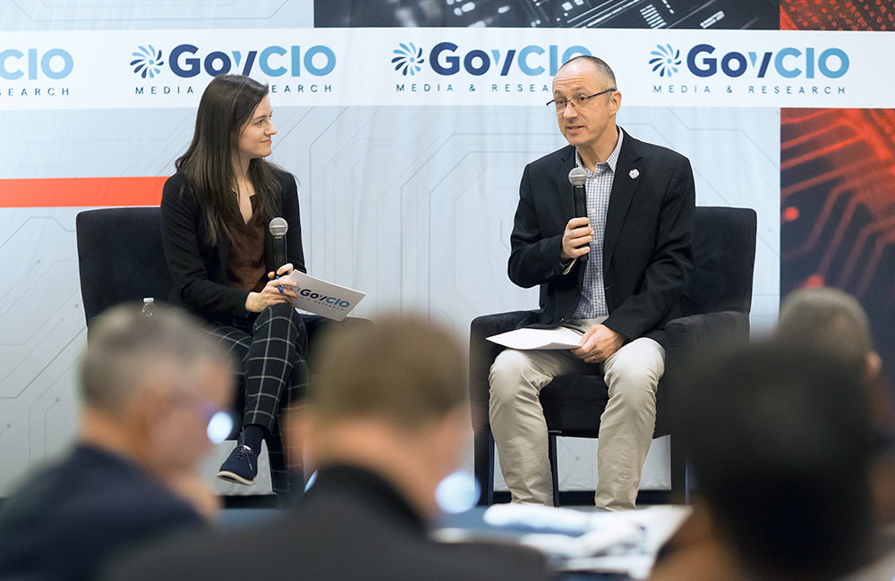 Remy Faures, head of information security at the World Bank Group, speaks at GovCIO Media & Research's Federal Zero Trust Forum in Arlington, Virginia, on Dec. 16, 2025.