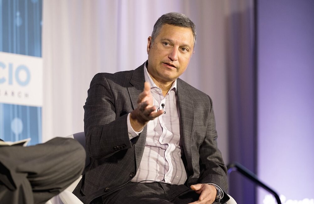 Martin Stanley, principal AI and cybersecurity researcher at NIST, speaks at GovCIO Media & Research's AI Summit on Jan. 9, 2025, in Tysons, Virginia.