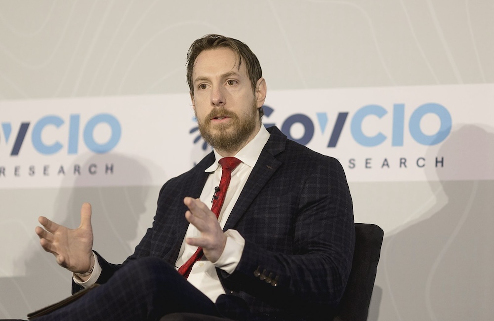 DON CTO Justin Fanelli speaks at GovCIO Media & Research's Defense IT Summit on Feb. 26, 2026, in Arlington, Virginia.