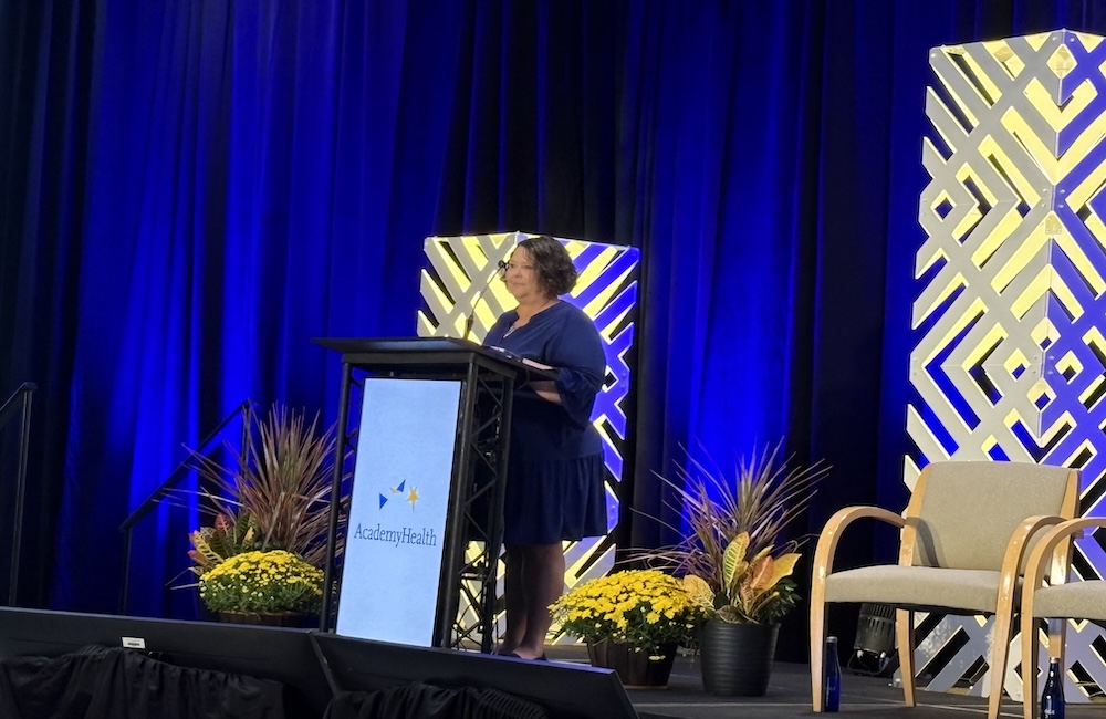 Amy Gleason, deputy administrator at CMS, said reliable, interoperable and computable data will be essential to AI tools that can support patients and clinicians at the Health Academy Datapalooza in Washington, D.C., on Sept. 25, 2026.