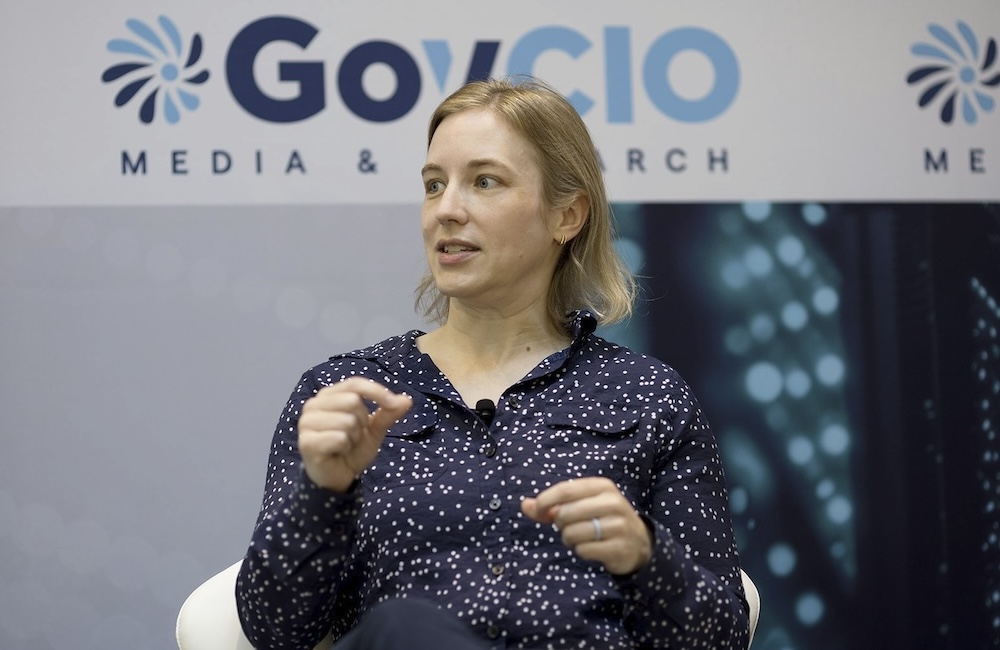 FedRAMP Security Director Nicole Thompson speaks at GovCIO Media & Research's Federal Cloud & Data Forum on Oct. 8, 2026, in Washington, D.C.